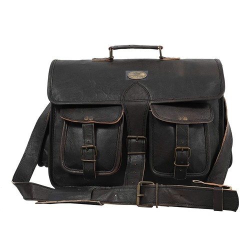 Homme cuir vintage - cuir, noir